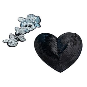 Set of 2 Patches for Sewing Or Sticking to Clothes Backpacks Handbags Etc/ 6 in